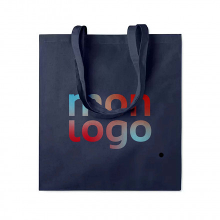 SAC COTON PERSONNALISÉ AVEC SOUFFLET 'FABIO' 220 GR/M²