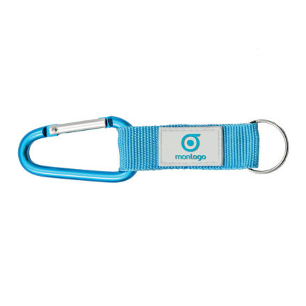 PORTE CLES PUBLICITAIRE MOUSQUETON AVEC LANIERE 'HOOK'