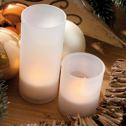 BOUGIE LED PERSONNALISÉE GRAND FORMAT 'LUMINA'