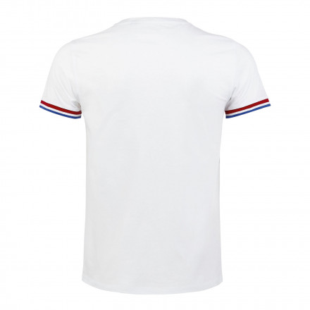 TEE SHIRT PERSONNALISABLE HOMME 'RAINBOW' BLANC