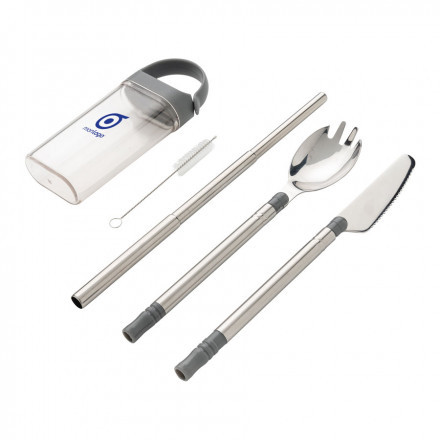SET DE COUVERTS PERSONNALISÉ EN ACIER INOXYDABLE 'MENDI'