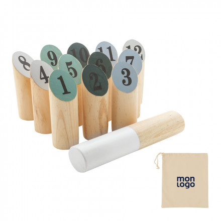 JEU DE QUILLES SCANDINAVES PERSONNALISÉ 'XENDI'