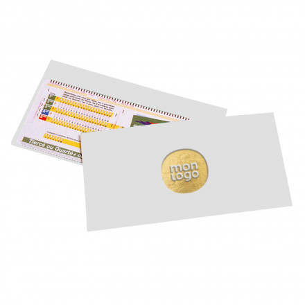 POCHETTE PMU PERSONNALISABLE 'LUCKY LUCK RECYCLE' 