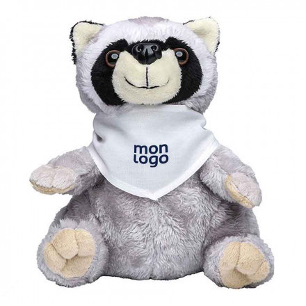  PELUCHE AVEC BANDANA PERSONNALISABLE 'RATON LAVEUR'