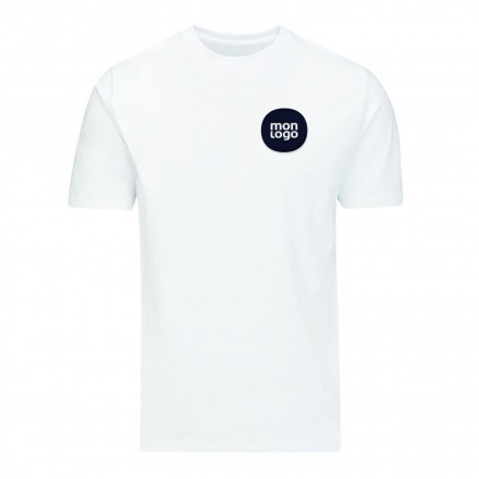 TEE SHIRT PERSONNALISÉ BLANC MIXTE BIO MANTIS® 'CANDIDE'