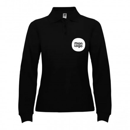 POLO PERSONNALISABLE ML FEMME 'ESTRELLO'