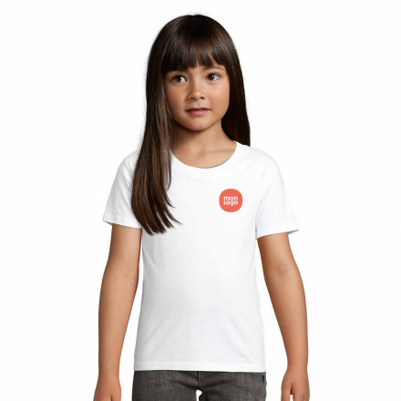 T SHIRT ENFANT PERSONNALISÉ BIO BLANC 'PIONEER KIDS'