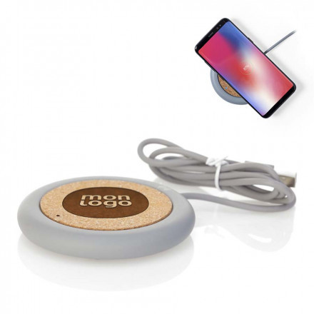 CHARGEUR INDUCTION PERSONNALISE 5W LIEGE CIMENT 'MUXA'