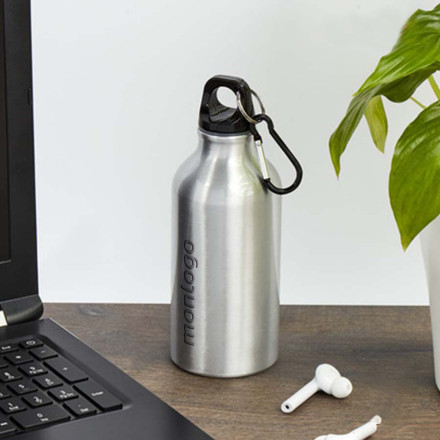 GOURDE ALU PUBLICITAIRE 400ML 'EVEREST RECYCLE' 4J