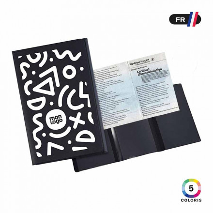 PORTE CARTE GRISE PERSONNALISABLE 'NAXO RECYCLE'