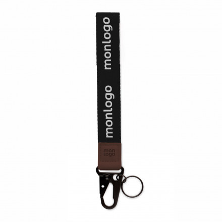 PORTE CLE PERSONNALISABLE AVEC MOUSQUETON 'CAPTY'