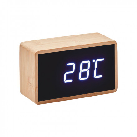 RÉVEIL RECTANGLE EN BAMBOU PROMOTIONNEL 'MANILA'