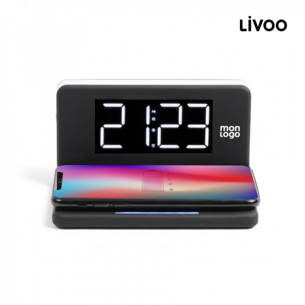 RÉVEIL ET CHARGEUR PERSONNALISÉ 10W LIVOO® 'WAKE ME'