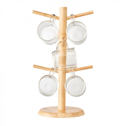 PORTE TASSES PERSONNALISÉ EN BAMBOU 'OPAU'