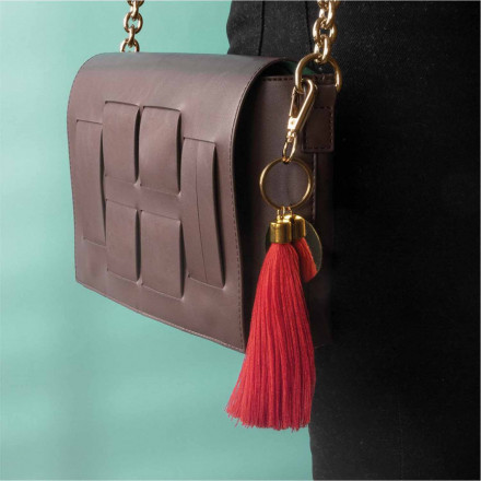 PORTE CLES POMPOM PERSONNALISE 'PANPAN'