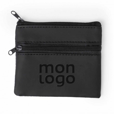 PORTE MONNAIE EN PU PERSONNALISABLE 'KIPSY DOUBLE'