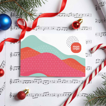 CARTE MUSICALE PERSONNALISEE 'NIBEL MUSIC' A5