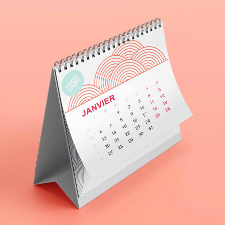 CALENDRIER CHEVALET PERSONNALISABLE 'EASEL CARRECYCLE'