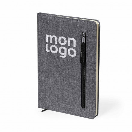 CARNET RPET PERSONNALISE AVEC POCHE 'TIRI' 