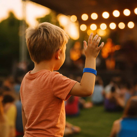 BRACELET SILICONE PERSONNALISE ENFANT 'FESTIVAL KIDS'