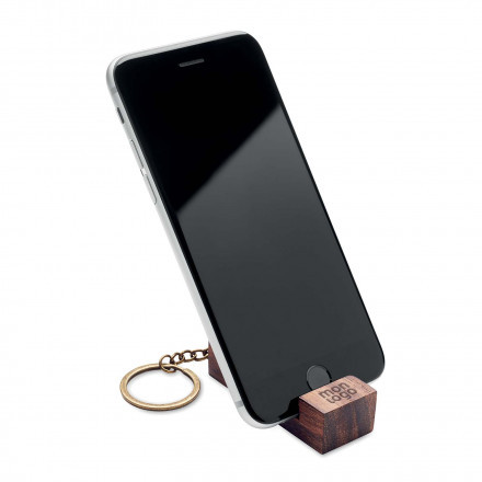 PORTE CLE PERSONNALISABLE EN NOYER 'GRINUS PLUS'