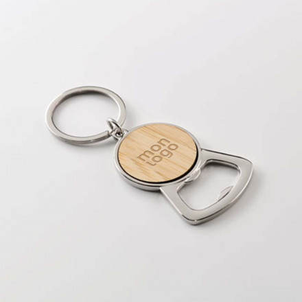 PORTE CLES DECAPSULEUR PERSONNALISE 'CASAWOOD DECAPS'