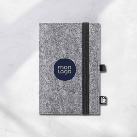 CARNET A5 PERSONNALISE EN FEUTRINE 'AGATHA'