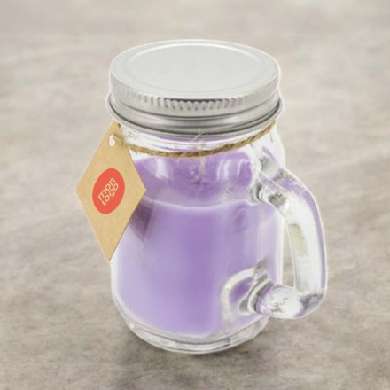 BOUGIE PARFUMEE PERSONNALISEE POT AVEC POIGNEE 'BIGOUR'