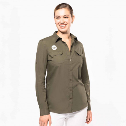 CHEMISE FEMME RETROUSSABLE PERSONNALISABLE 'EXPLORER ROLL'