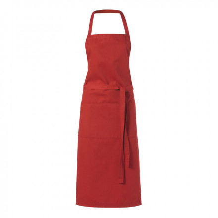 TABLIER PERSONNALISÉ BRODÉ 'CHEF' - rouge