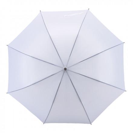 PARAPLUIE DEMI-GOLF MANCHE CANNE A OUVERTURE AUTOMATIQUE 'SUBWAY' - blanc
