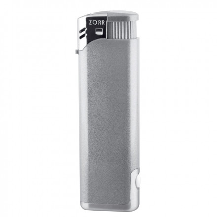 BRIQUET RECHARGEABLE PIEZO LAMPE 'TONGA' - argenté