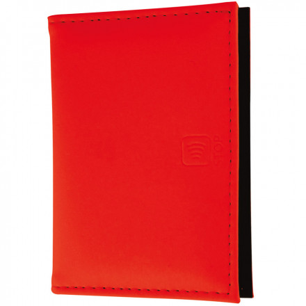 PORTE-CARTES PUBLICITAIRE ANTI-RFID 'DEFENDER' - rouge