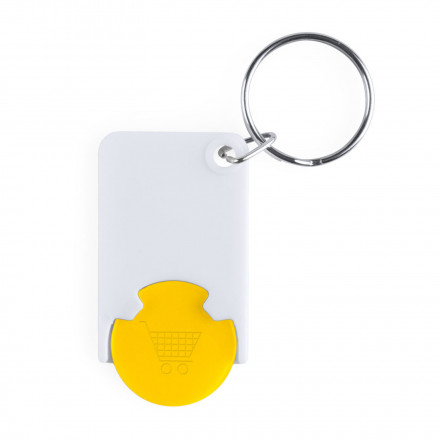PORTE-CLÉS JETON 'TOKEN' - jaune