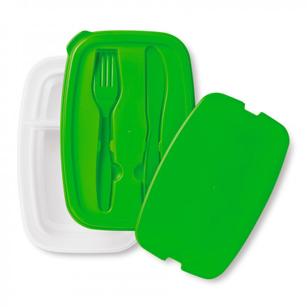 LUNCH BOX PERSONNALISABLE EN PLASTIQUE 'BOXY' - vert