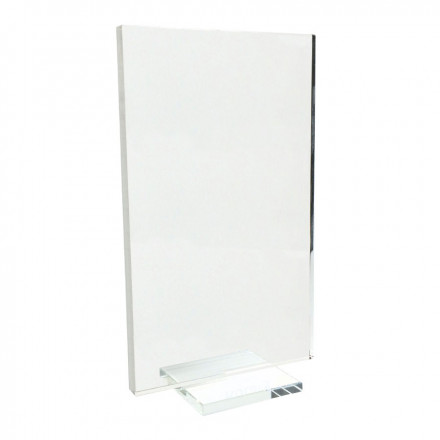 TROPHÉE PROMOTIONNEL RECTANGULAIRE 'MAJOR' QUADRICHROMIE - verre transparent