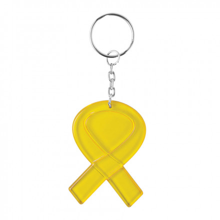 PORTE-CLÉS RUBAN PERSONNALISABLE 'SOLIKEY' - jaune