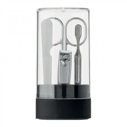 SET MANUCURE 4 ACCESSOIRES PERSONNALISÉ 'SEZY' - noir