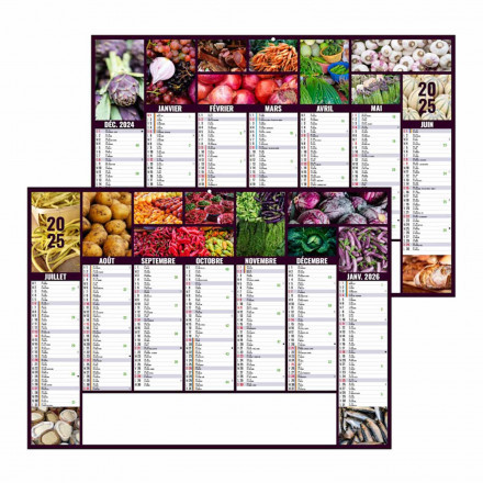 CALENDRIER BANCAIRE ILLUSTRE PERSONNALISABLE 'JEANNE' - images du marché