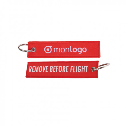 PORTE-CLES PUBLICITAIRE TISSÉ OU BRODÉ 'WING' - tissé