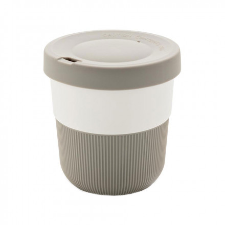 MUG PERSONNALISÉ EN PLA ET SILICONE 'SALICA' - gris