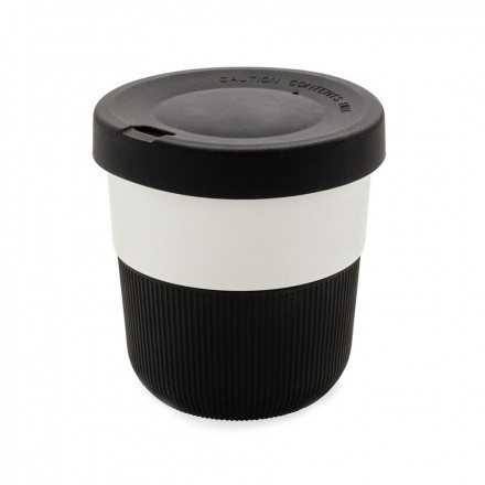 MUG PERSONNALISÉ EN PLA ET SILICONE 'SALICA' - noir