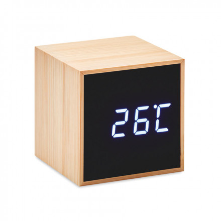 RÉVEIL CARRÉ EN BAMBOU PROMOTIONNEL 'MANILA' - bois