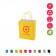 SAC PAPIER KRAFT PUBLICITAIRE ANSES TORSADEES 'CUBANO' 18X22X8 cm 90 GR/M²