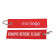 PORTE CLES PUBLICITAIRE TISSÉ 'WING' 6x1.5CM