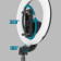 RING LIGHT BLUETOOTH® PERCHE À SELFIE/TRÉPIED AKASHI® 'HERA''