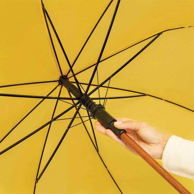 PARAPLUIE PUBLICITAIRE AUTOMATIQUE CANNE BOIS 'DUNDEE'