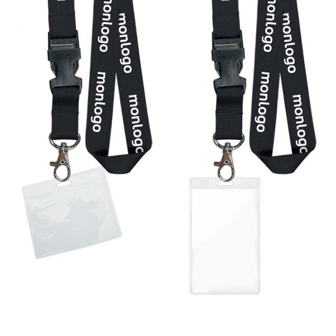 TOUR DE COU PUBLICITAIRE AVEC CLIP DETACHABLE 'LAZO'