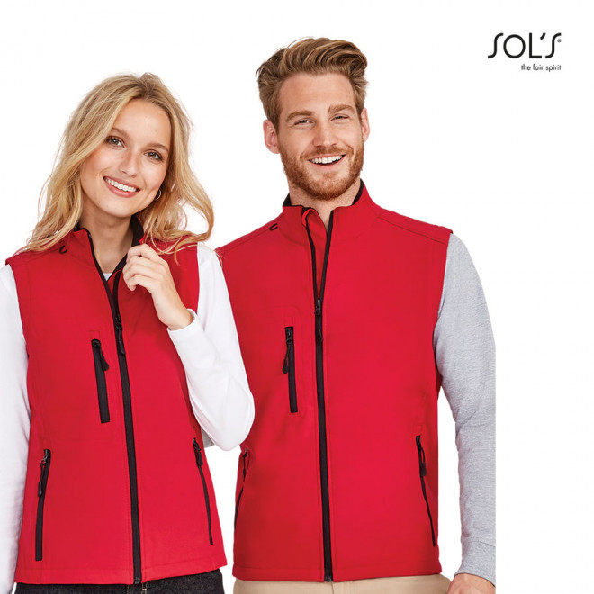 VESTE SANS MANCHES SOFTSHELL HOMME 'RALLYE' 340 GR/M²