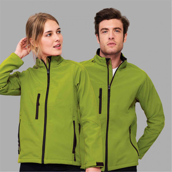 VESTE PUBLICITAIRE ZIPPÉE SOFTSHELL HOMME 'RELAX' 340 GR/M²